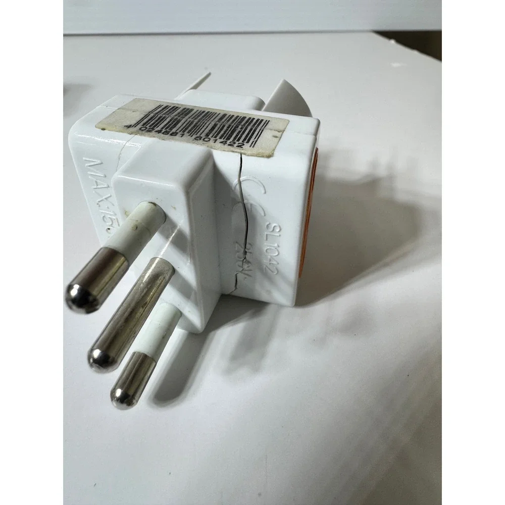 Lot of 4 Travel Plug Adapters Universal EU Italy Type L Huawei USB Wall Charger